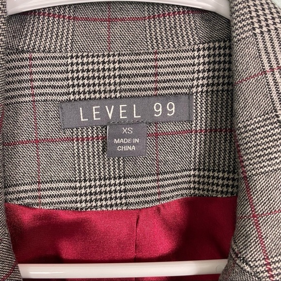 Level 99 Irina Plaid Blazer Sz XS - Picture 3 of 10